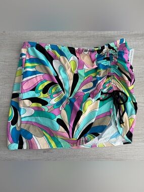 Coco Reef Women's Colorful Coco Contours Fearless Swim Skirt Size Medium
